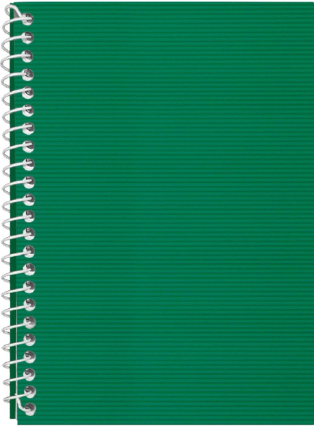 Блокнот пруж. бок. А5 48арк. кліт. пласт. обкл.,зелений №E20302-04/Economix/(1)(80) — фото 3