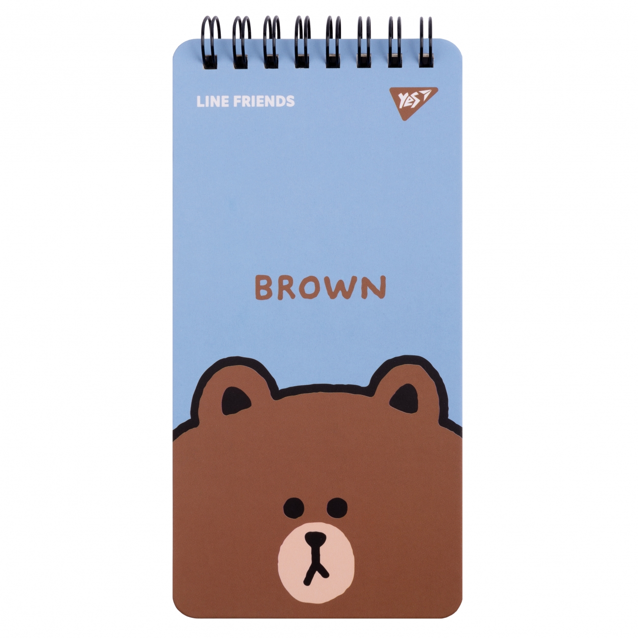 Блокнот пруж. верх. подв. А6 60арк. лін. "Line Friends" Brown №151763/Yes/(30)(60) — фото товару | Канцелярський Сад