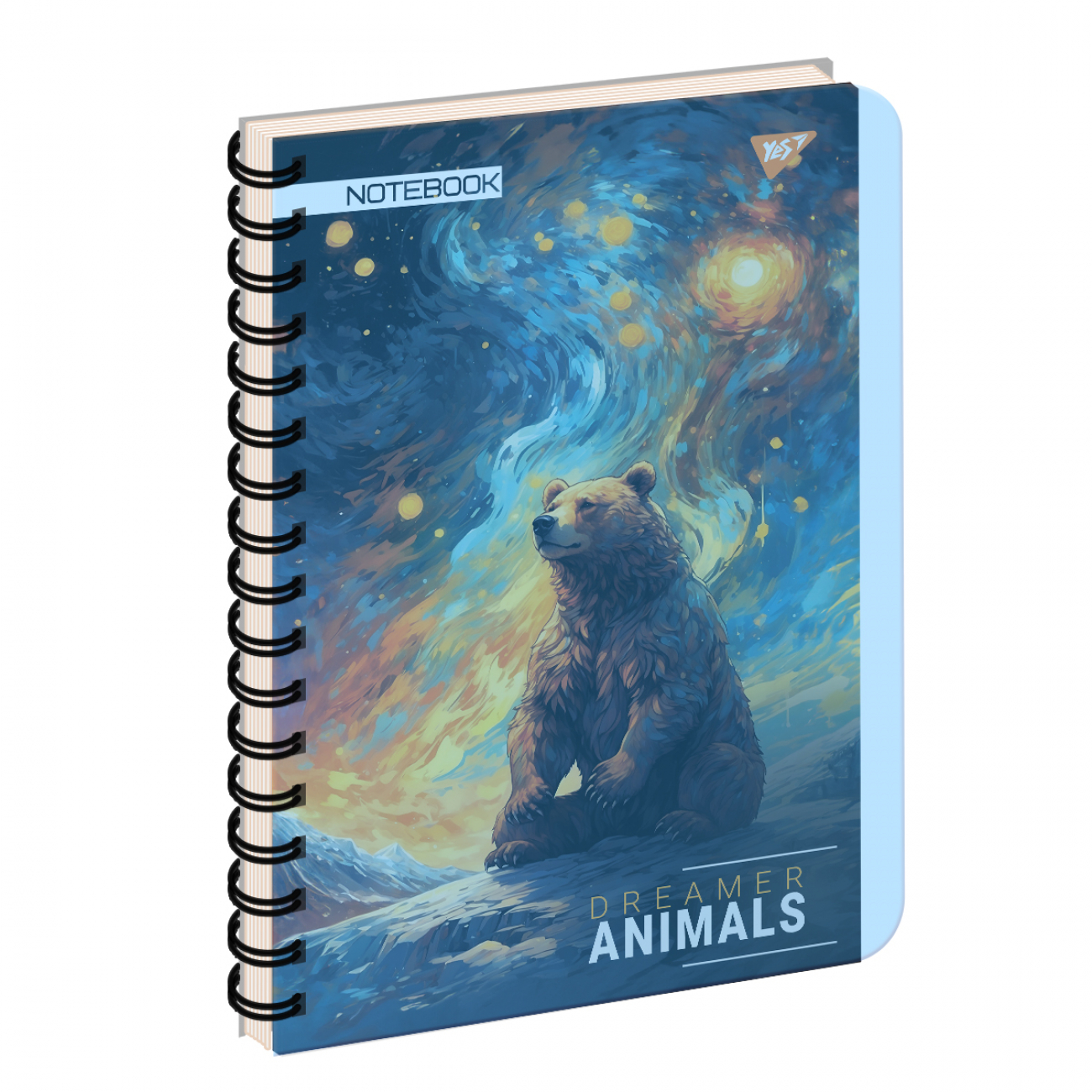 Зошит пруж. А4 144арк. пласт. обкл. "Dreamer animals" №681949/Yes/(3)(33) — купити | Канцелярський Сад