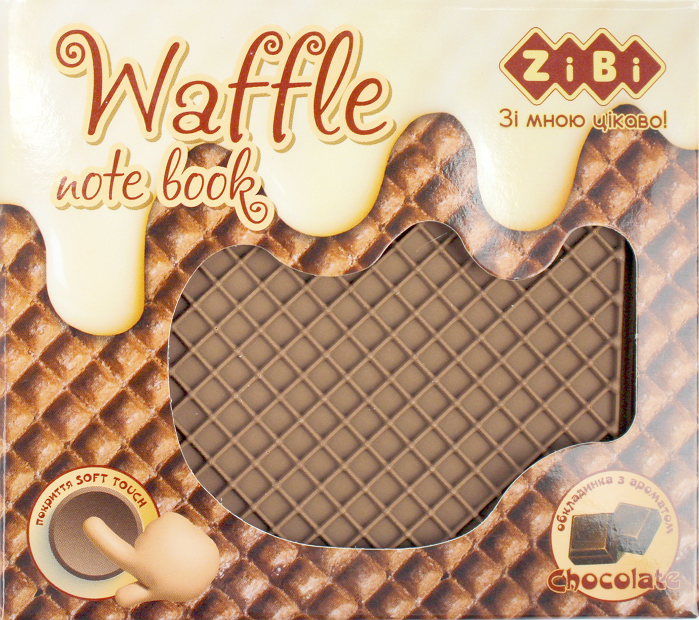 Блокнот 90x90мм 80арк. нелін. ароматиз. обкл. софт тач"Kids line. Waffle"№ZB.12470-25/Zibi — фото 7
