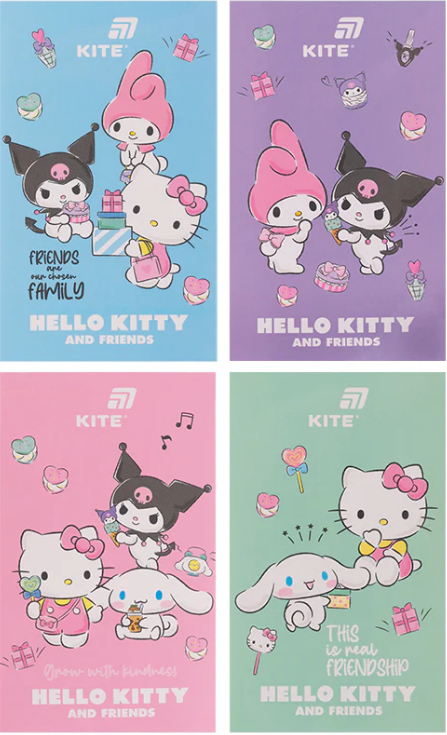 Блокнот А6 50арк. б/лін. тв. обкл. My Melody №HK26-195/Kite/(12) — фото товару | Канцелярський Сад
