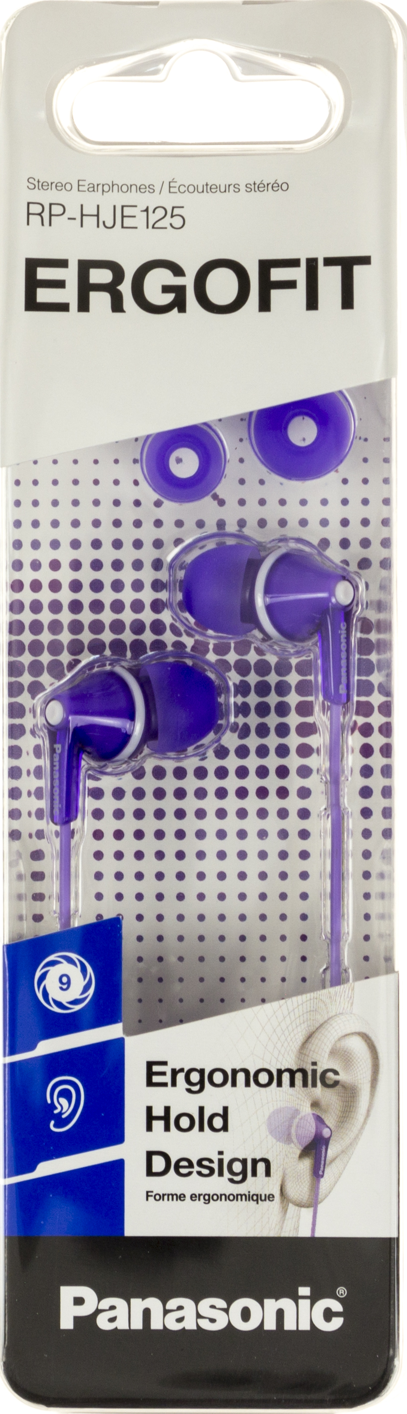 Навушники вакуумні Panasonic RP-HJE125E-V violet(10) — купити | Канцелярський Сад