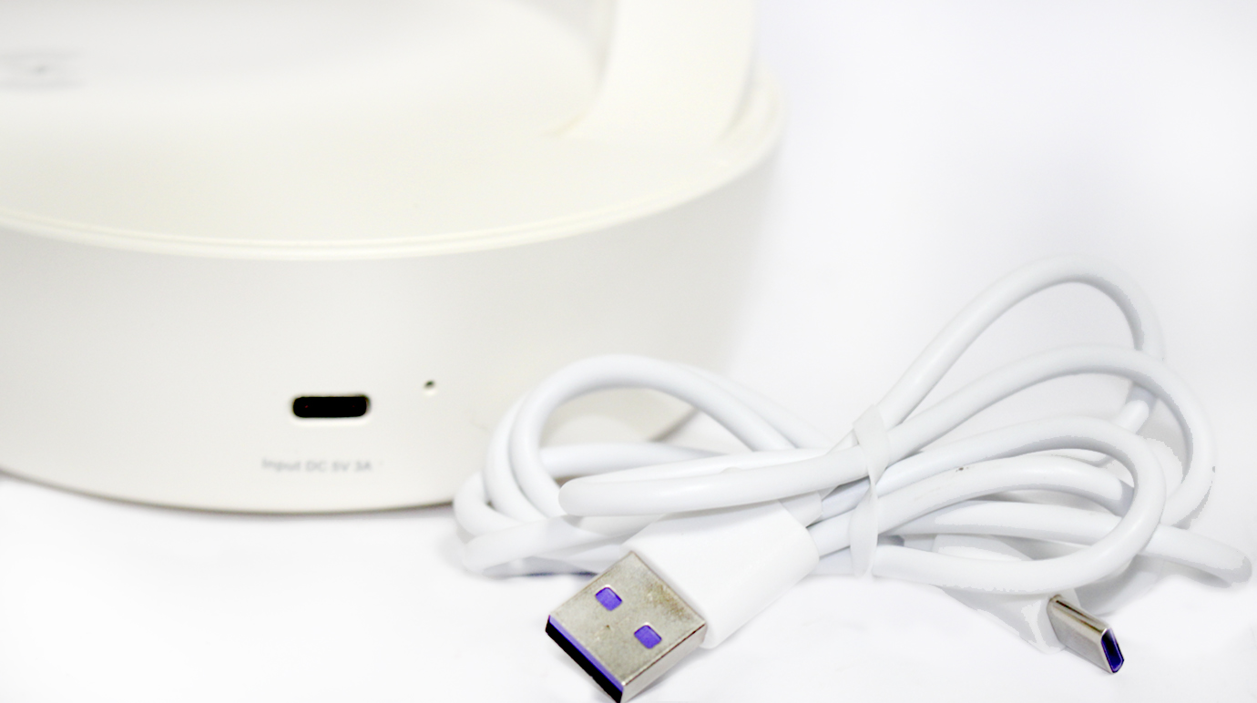 Нічник лампа спіральна з кулькою+безпровідна зарядка №1863-30(24) — фото 3