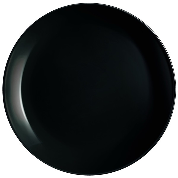 Тарілка підставна скло "Luminarc.Diwali Black/Noir" 27,3см №4630/P0786(6)(24) — купити | Канцелярський Сад