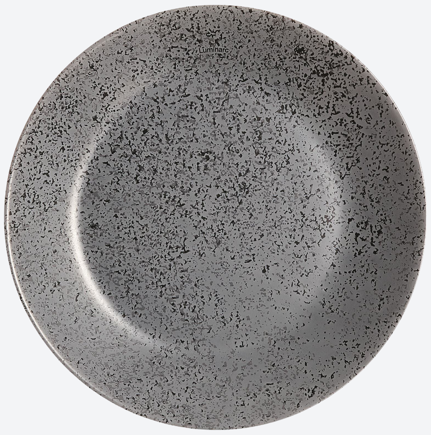 Тарілка десертна скло "Luminarc.Slate Black" 18см №V0117(6)(24) — фото товару | Канцелярський Сад