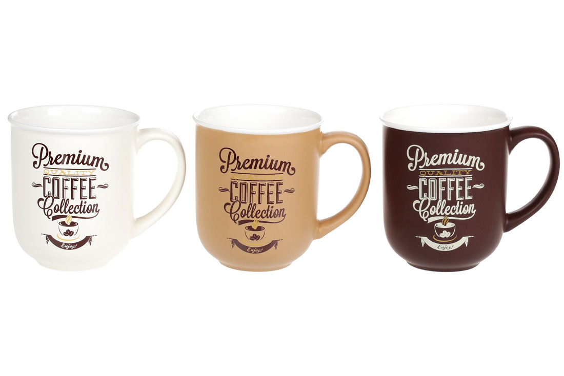 Чашка керам. 380мл "Premium Coffee" №930-004/Bonadi/(12)(48) — фото товару | Канцелярський Сад