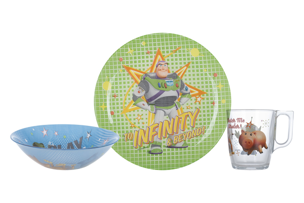 Сервіз дитячий 3предм. "Luminarc Disney Toy Story" №P9344(6) — купити | Канцелярський Сад