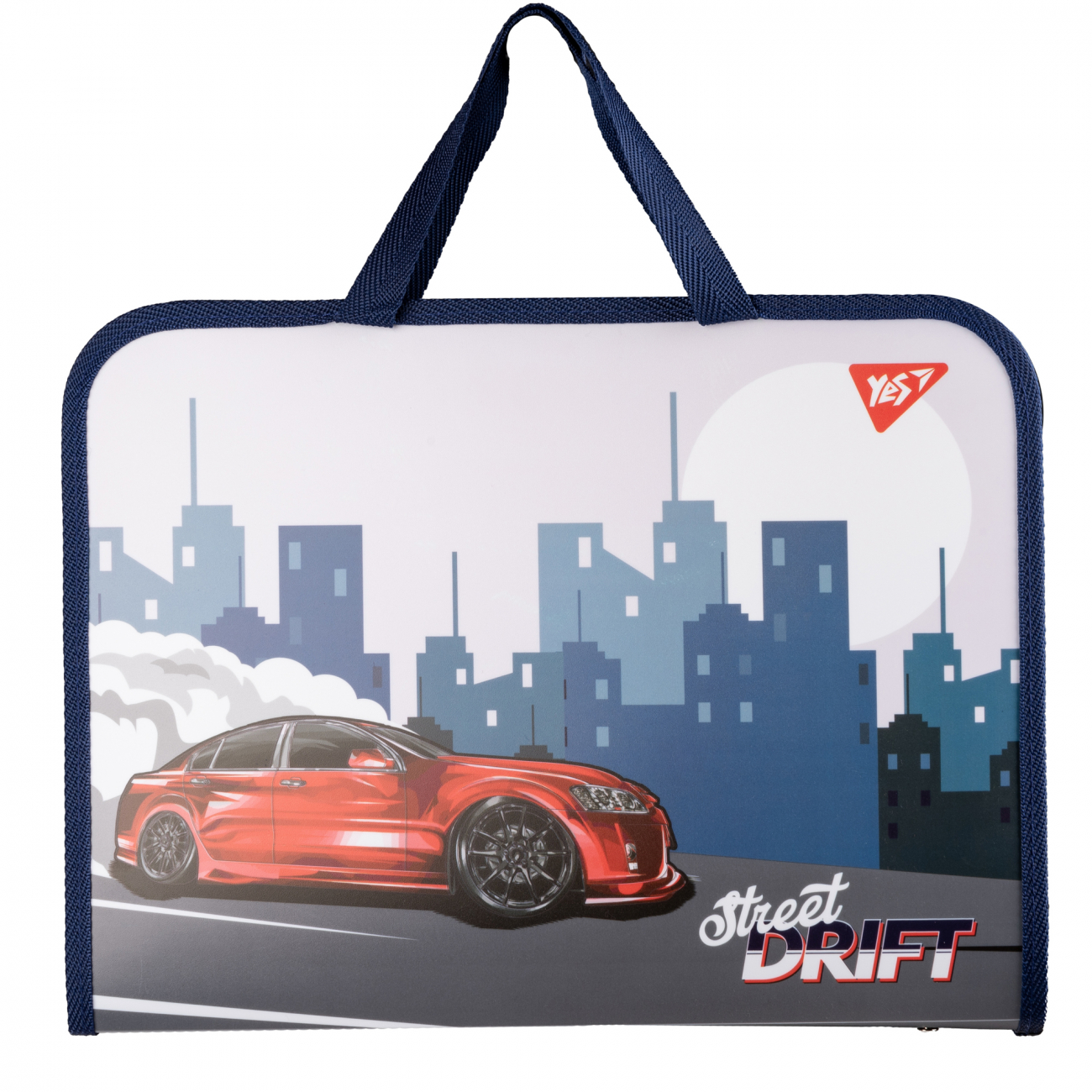 Папка-портфель "Yes" №492245 А4 "Drift Attack" з ручками(12)(48) — фото товару | Канцелярський Сад
