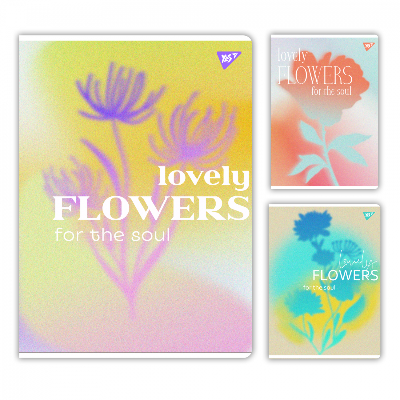 Зошит А4 48арк. кліт. "Lovely flowers" №682012/Yes/(3)(60) — купити | Канцелярський Сад
