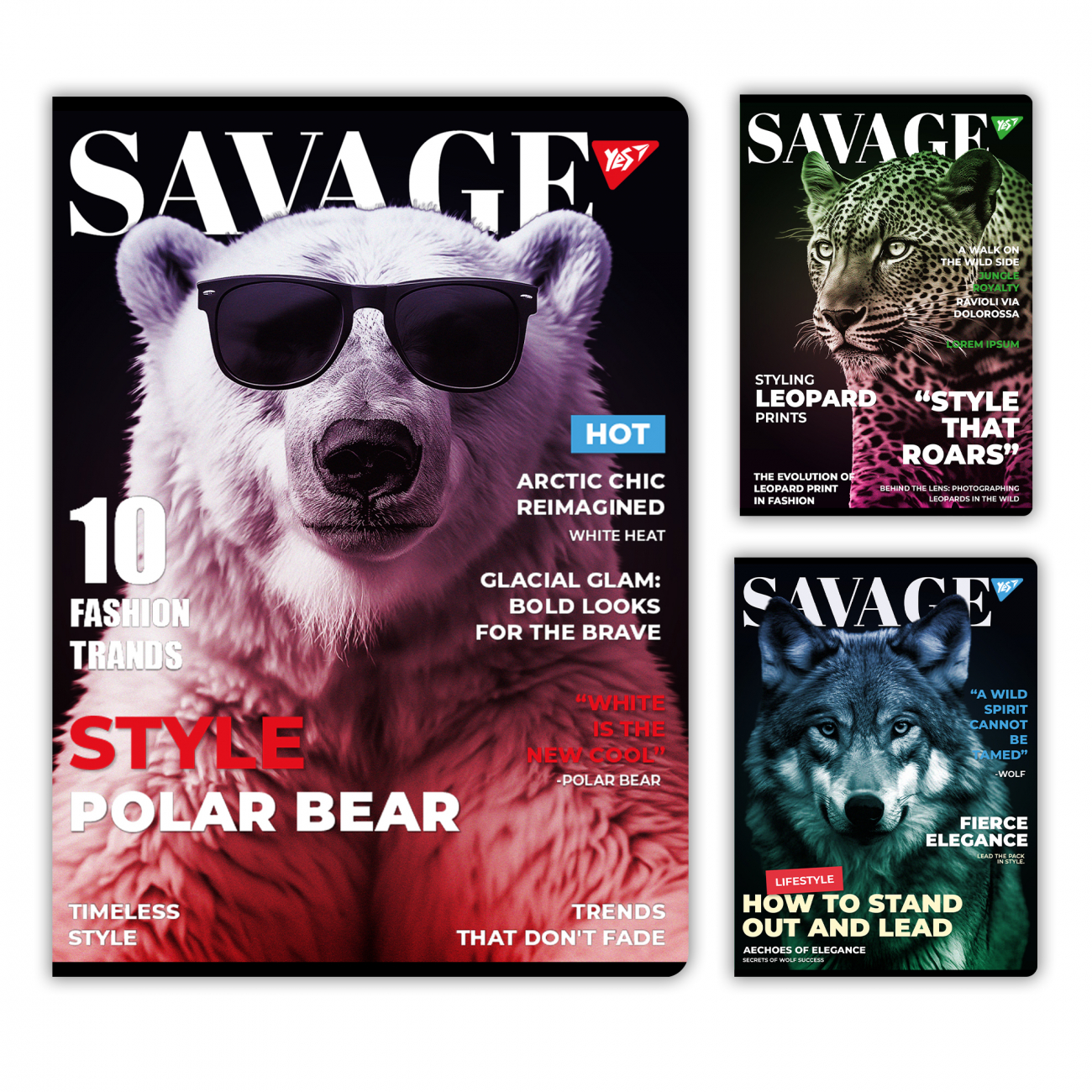 Зошит А4 96арк. кліт. "Savage" №682009/Yes/(3)(33) — купити | Канцелярський Сад