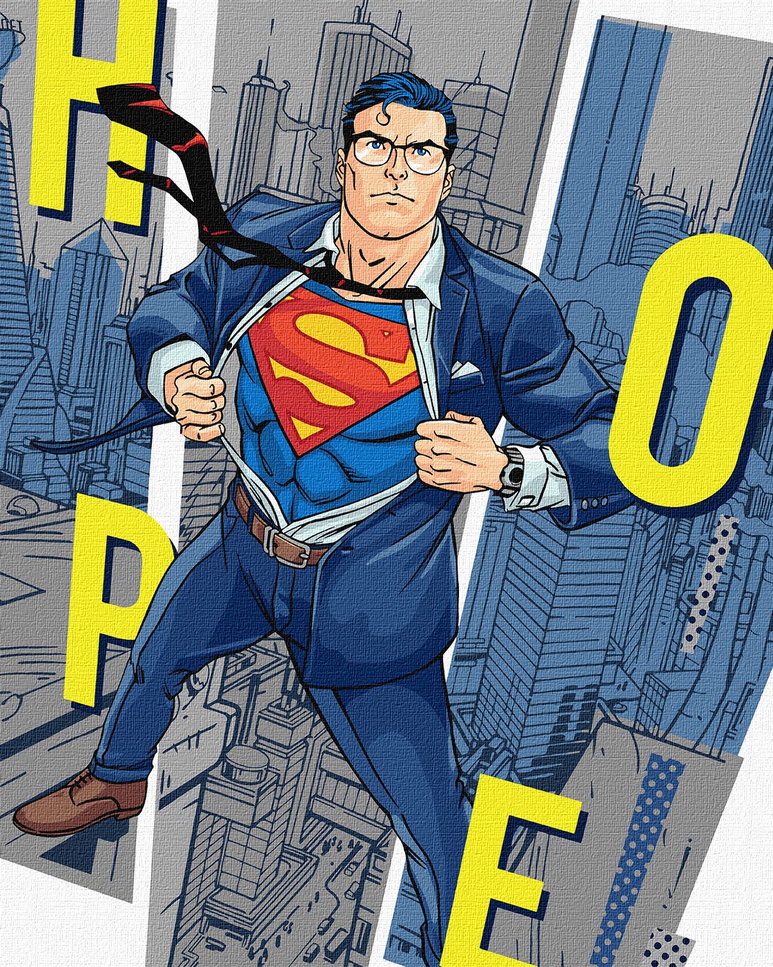 Картини по номерах акрил. "Superman: Hope" 40х50см №KHO8714/Ідейка/ — купити | Канцелярський Сад