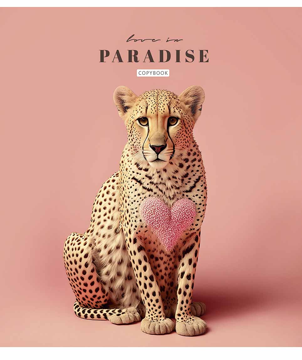Зошит 36арк. лін. Школярик "Love in paradise" Уф-лак №036-3256L(20)(120) — фото 4