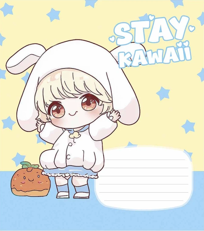 Зошит 12арк. кліт. Школярик "Stay Kawaii" глітер (дівч.) №012-3565K(30)(300) — фото 5