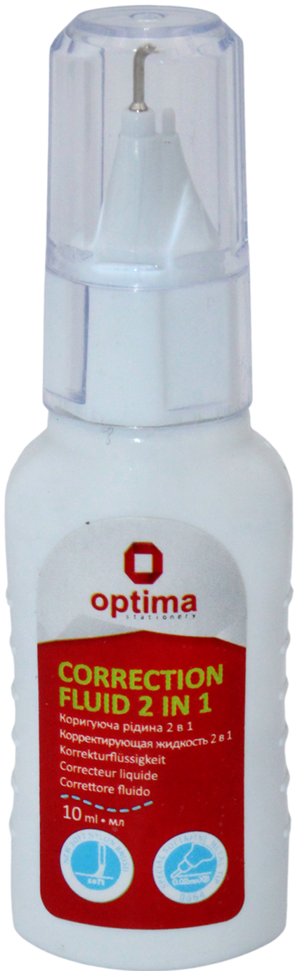Коректор з пенз.+ручка "Optima" 10мл 2 в 1 №O41319(12) — фото 5