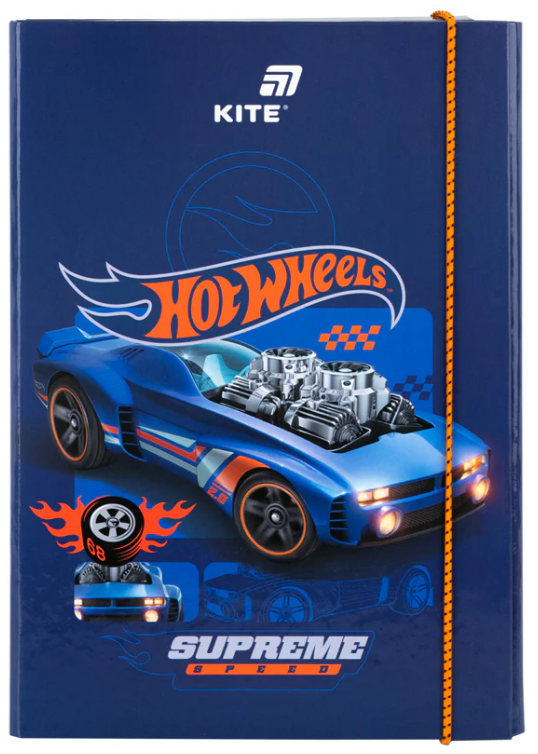 Папка для зош. В5 "Kite" №HW26-210 Hot Wheels на рез. картон(10)(40) — фото 6