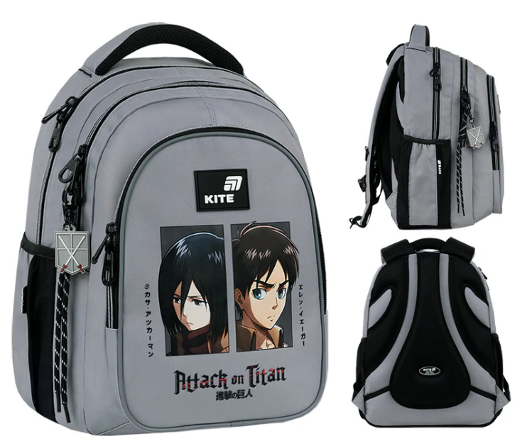 Рюкзак "Kite" Education teens Attack on Titan Season 2від.,3карм. №AT26-8001M(6)(10) — купити | Канцелярський Сад