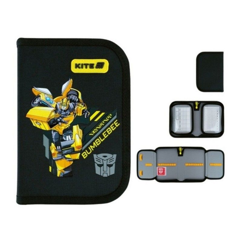 Пенал "Kite" Transformers 1від.,б/н,з 2 відворотами №TF26-622 — купити | Канцелярський Сад