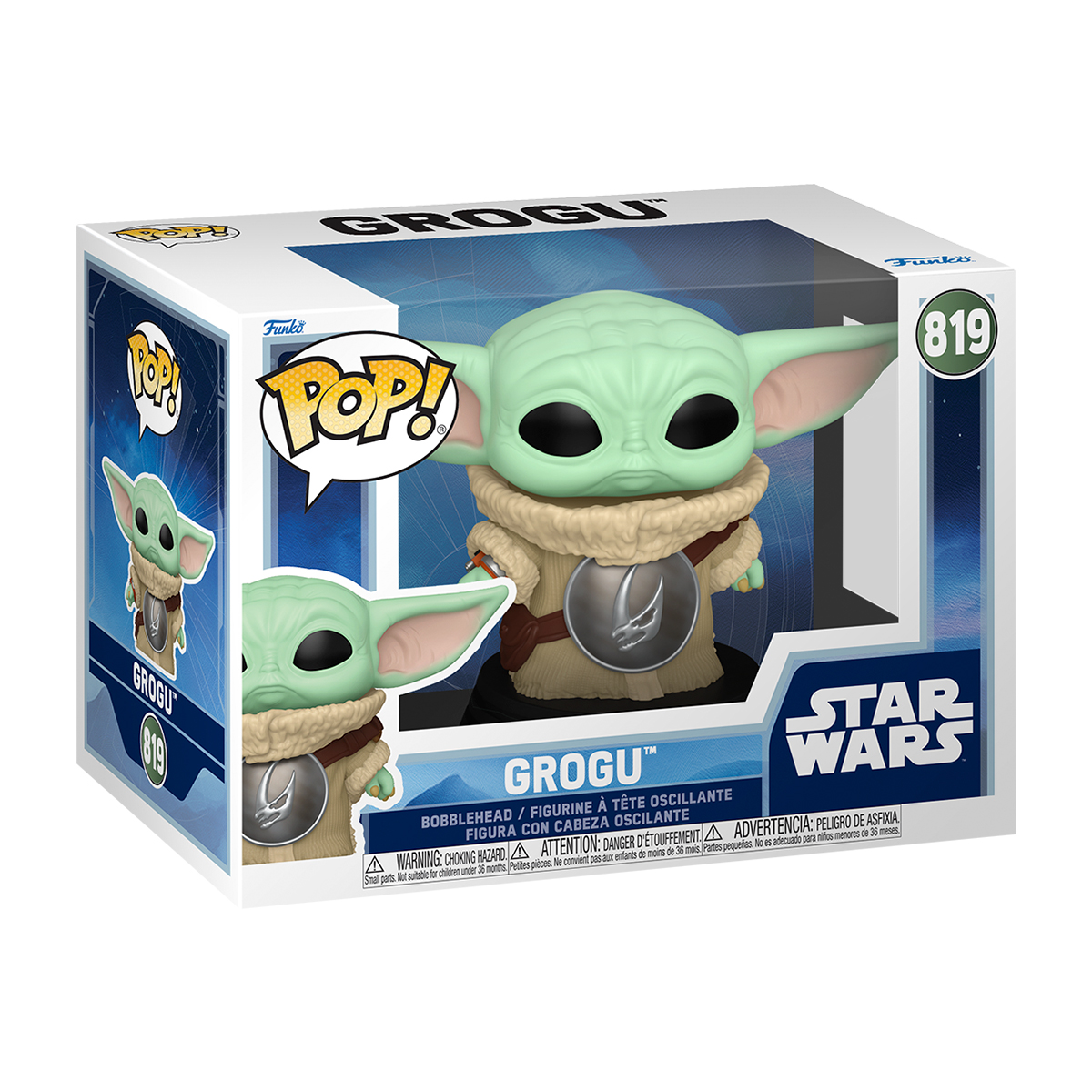 Фігурка FUNKO POP! cерії "Мандалорець" - Ґрогу з Бронею Брудорога №90447/Кідді Світ/(6) — фото 4