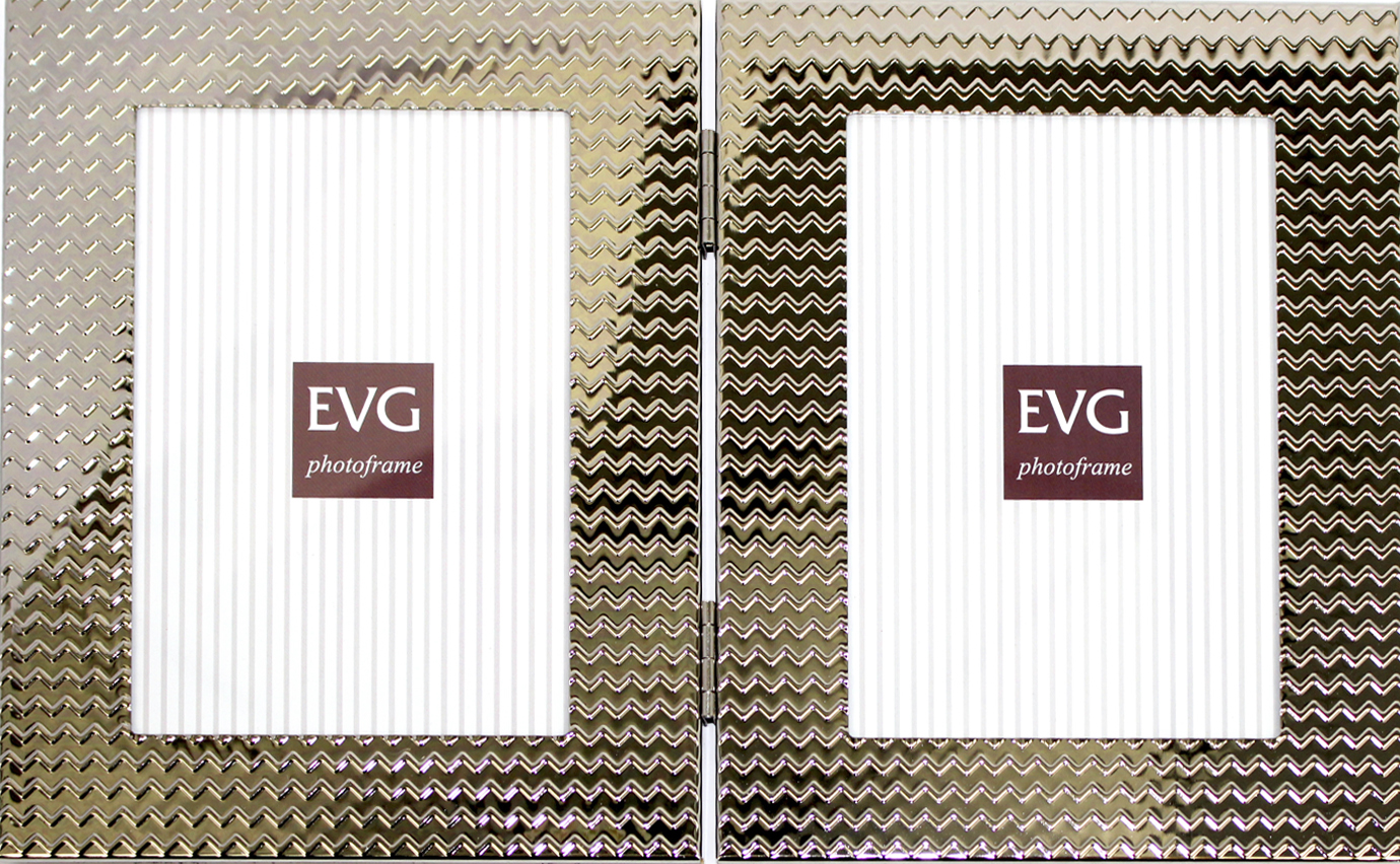 Фоторамка "EVG" Onix 10х15 S16 Double Silver(6)(12) — купити | Канцелярський Сад