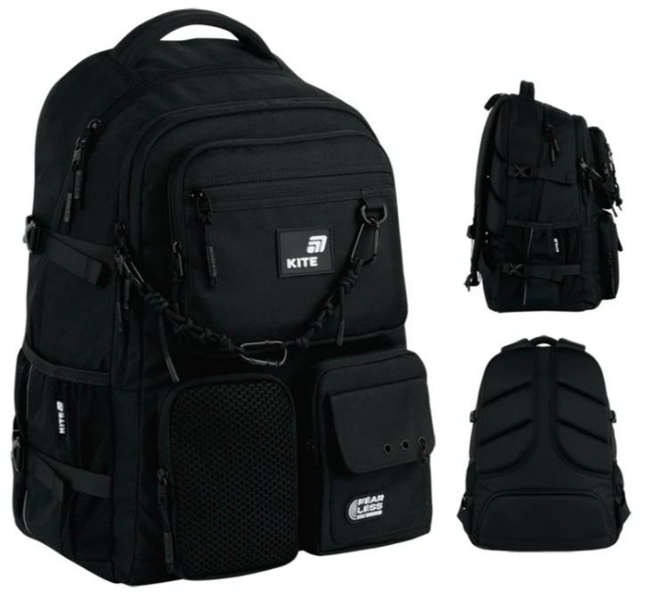 Рюкзак "Kite" Education 1018XL Fear Less 2від.,6карм. №K26-1018XL-1(10) — купити | Канцелярський Сад