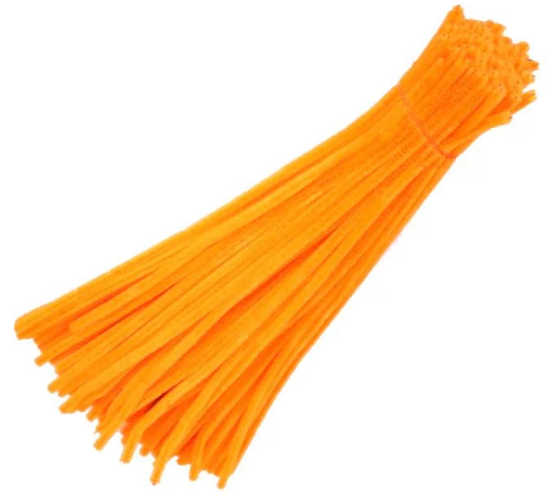 Дріт синельний 0,8х7х300мм,помаранчевий,20шт — купити | Канцелярський Сад