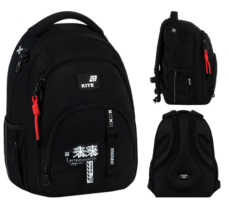 Рюкзак "Kite" Education teens Anime Boy 3від.,2карм. №K26-905M-3(10) — купити | Канцелярський Сад