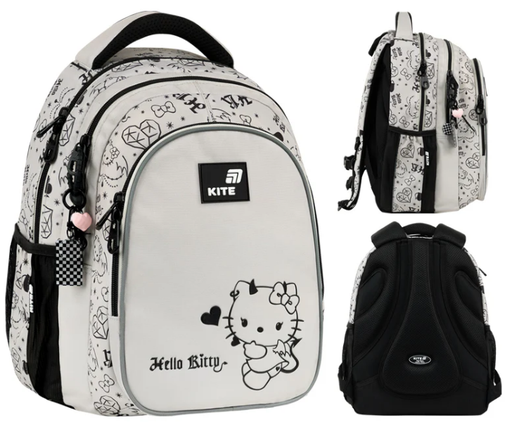 Рюкзак "Kite" Education teens Hello Kitty 2від.,3карм. №HK26-8001M(6)(10) — купити | Канцелярський Сад