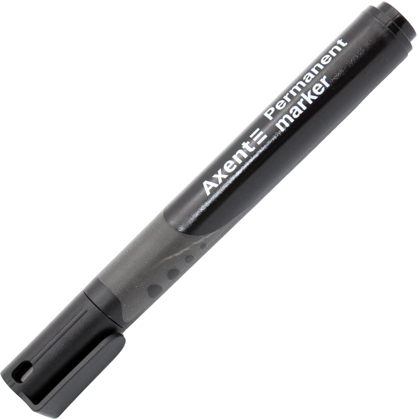Маркер "Axent" №2542-01-A круг. Permanent Comfort Grip 2мм чорний(12)(144) — купити | Канцелярський Сад