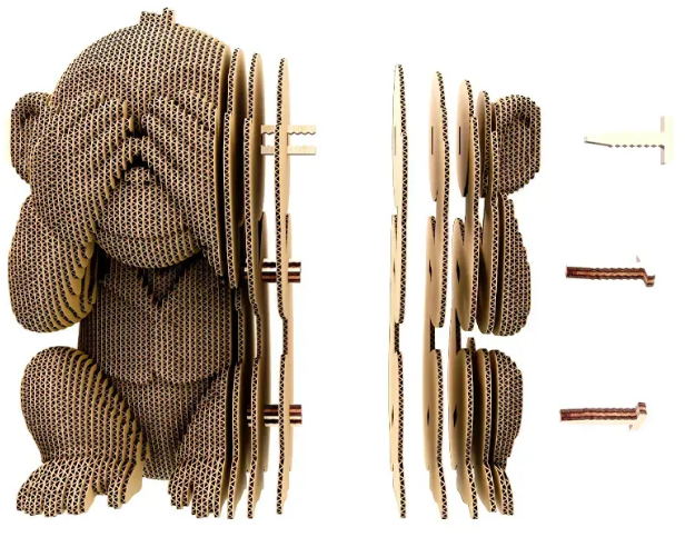 Пазли 3D "Cartonic" Monkeys Trio — фото 6