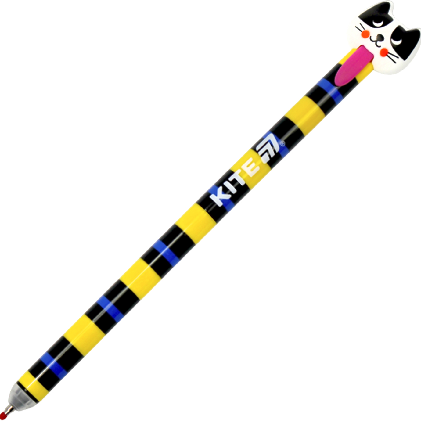 Ручка авт. гел. "Kite" №К25-027 Cats "пиши-стирай" синя(36) — купити | Канцелярський Сад