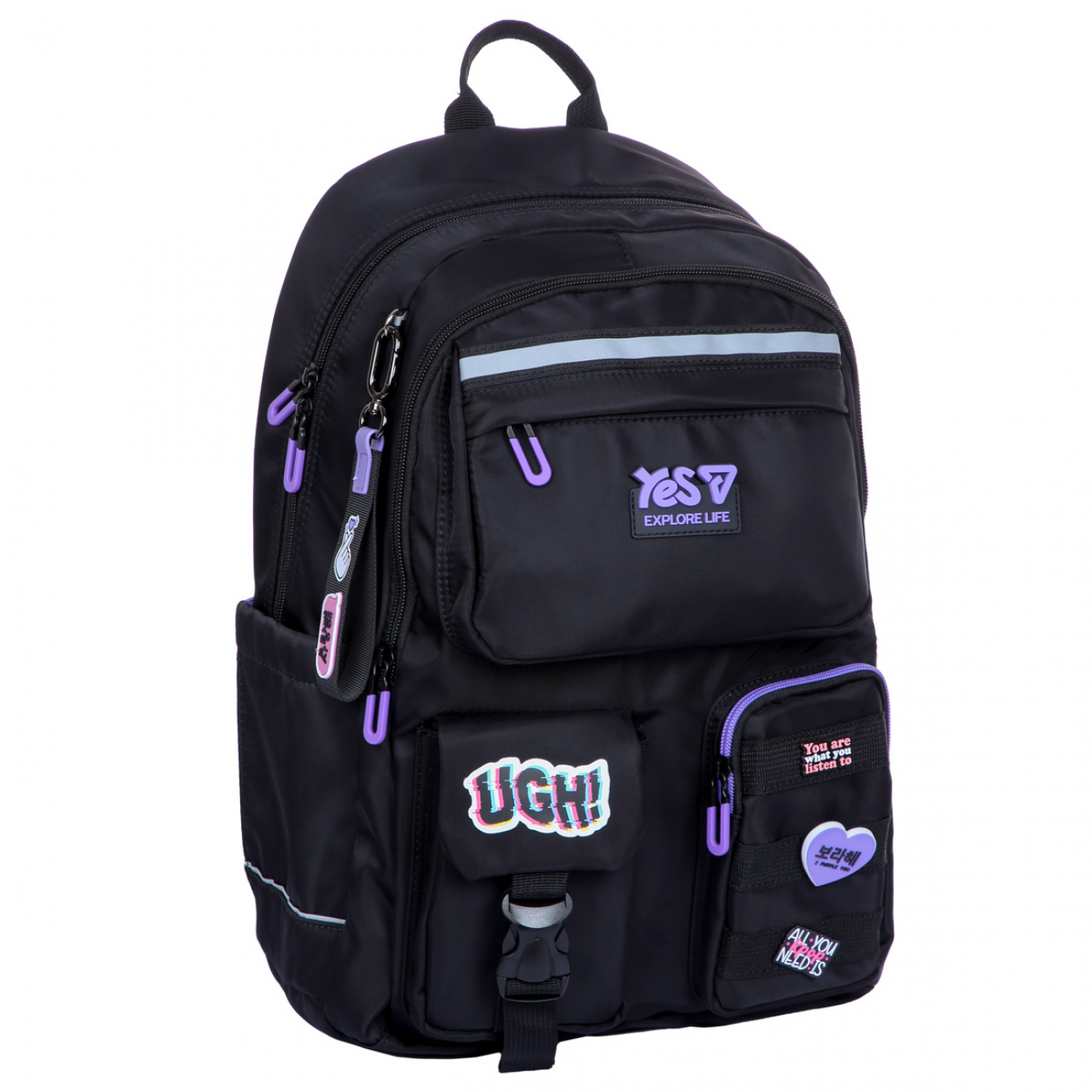Рюкзак "Yes" TS-43L Р-26 UGH 2від.,6карм.№550343 — купити | Канцелярський Сад