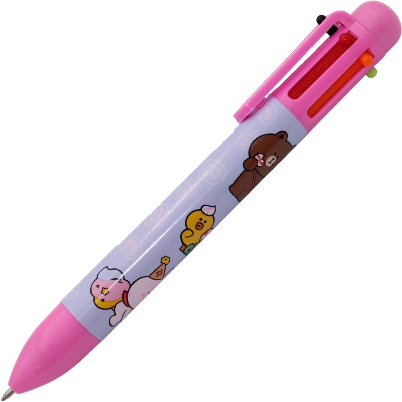 Ручка авт. кульк. "Yes" №412245 Line Friends 0,7мм 6 кольор.(24) — фото 4
