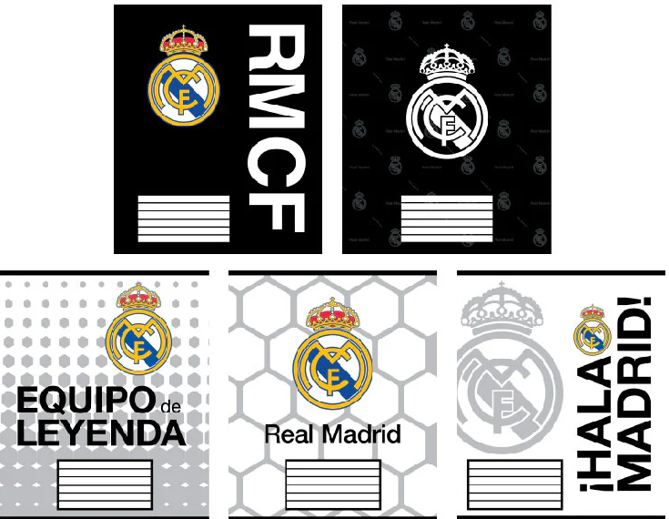 Зошит 18арк. лін. "Kite" софт тач + УФ лак Real Madrid №RL26-237(20)(400) — купити | Канцелярський Сад