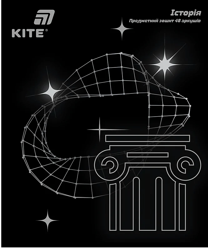 Зошит 48арк. кліт. "Kite" Предметка- Історія софт тач+УФ,Lumen №K26-240-4(10)(200) — купити | Канцелярський Сад
