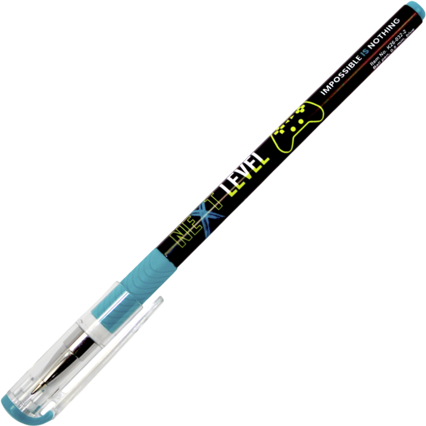 Ручка кульк. "Kite" №K26-032-2 Next Level 0,5мм синя(28) — купити | Канцелярський Сад