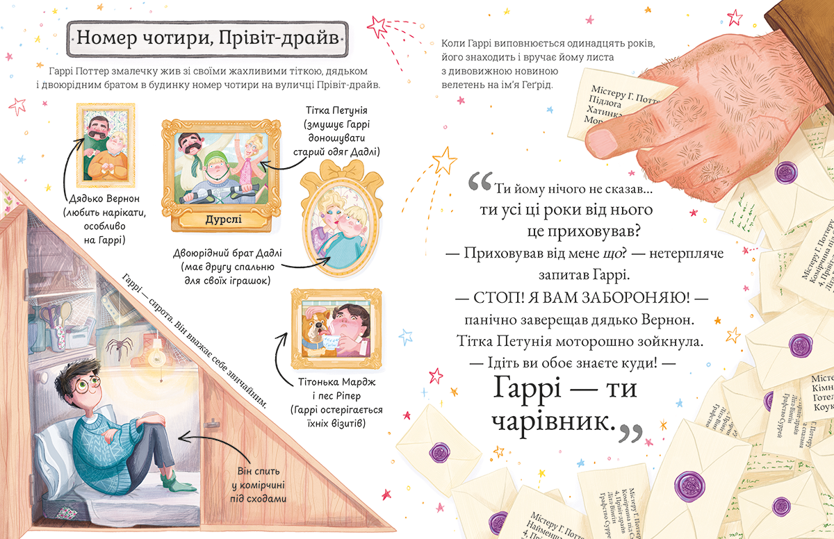 Книжка А5 "МініПоттери. ГАРРІ ПОТТЕР. Путівники історіями " Дж.Ролінг/А-ба-ба-га-ла-ма-га/ — фото 5