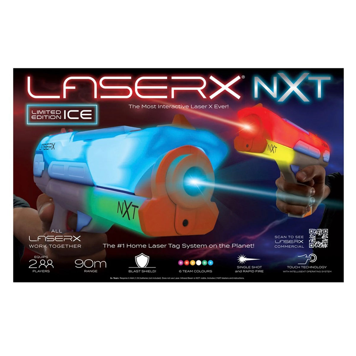 Ігровий набір для лазерних боїв-LASER X NXT ДЛЯ ДВОХ ГРАВЦІВ №87728/КіддіСвіт/(4) — купити | Канцелярський Сад