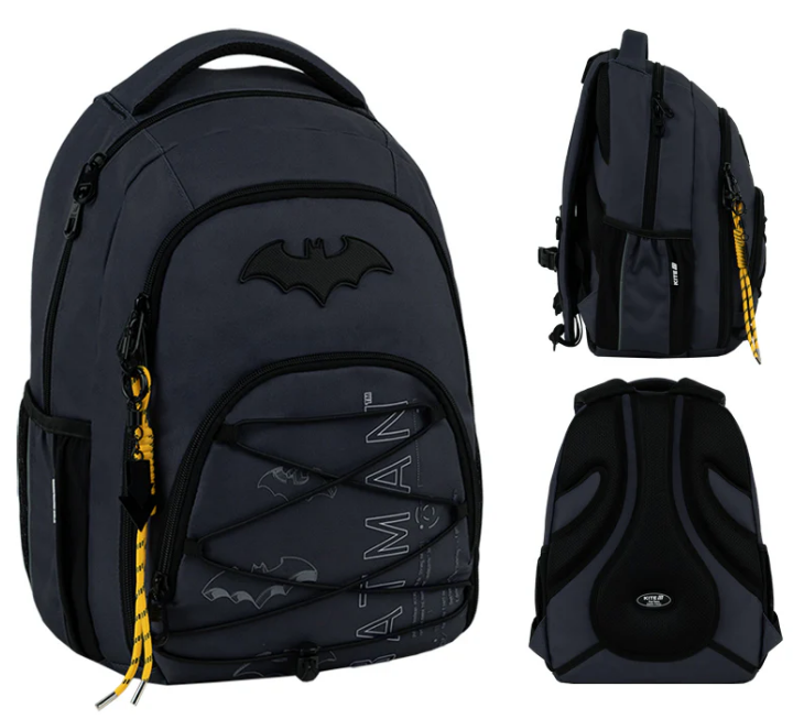 Рюкзак "Kite" Education teens DC Batman 3від.,2карм. №DC26-905M(10) — купити | Канцелярський Сад