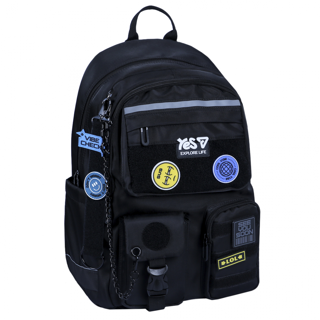 Рюкзак "Yes" TS-43L Р-26 Vibe 2від.,6карм.№550344 — купити | Канцелярський Сад