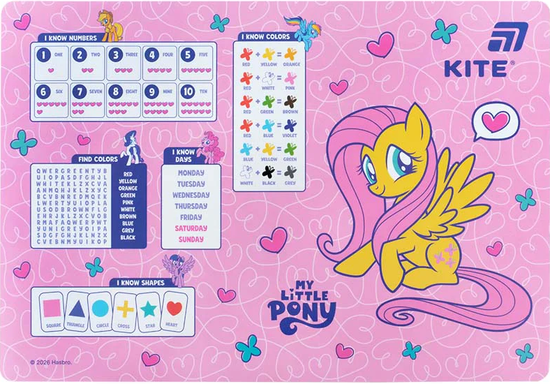 Підкладка для столу "Kite" №LP26-207 My Little Pony (42,5х29cм) PP(10) — купити | Канцелярський Сад