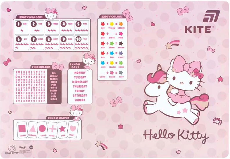 Підкладка для столу "Kite" №HK26-207 Hello Kitty (42,5х29cм) PP(10) — купити | Канцелярський Сад