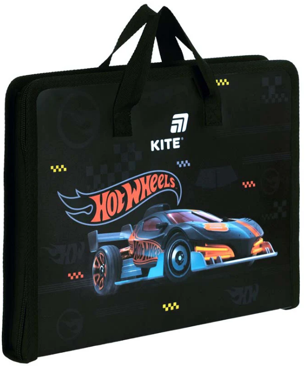 Папка-портфель "Kite" №HW26-202 А4,на блиск. Hot Wheels — фото 5