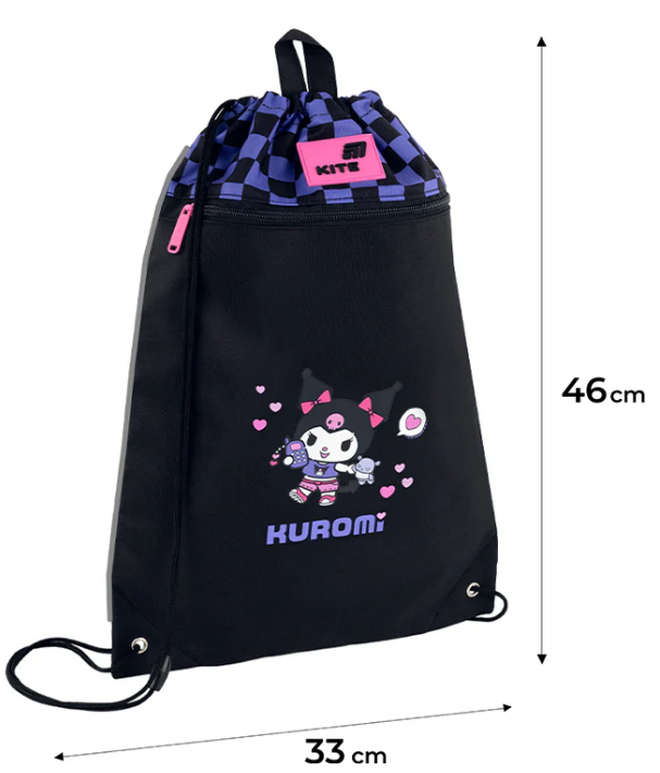 Сумка для взуття "Kite" Kuromi 1від.1карм. №HK26-601M-3 — фото 3