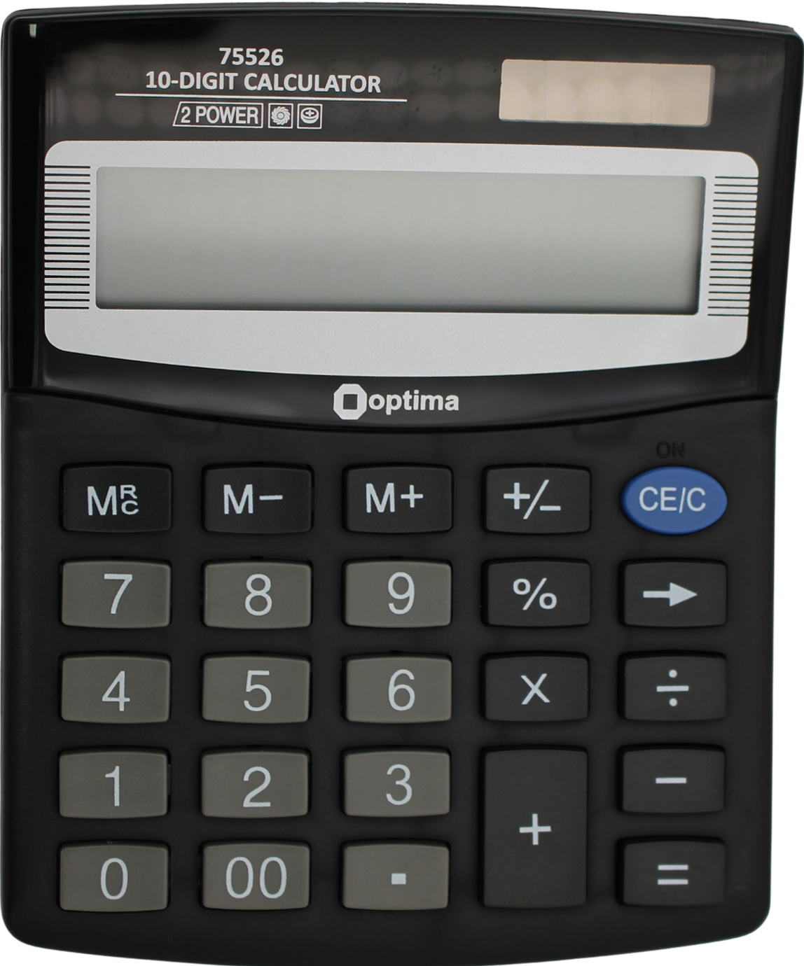 Калькулятор "Optima" №O75526 (10-розряд.) 125х100х27мм(1)(20) — фото товару | Канцелярський Сад