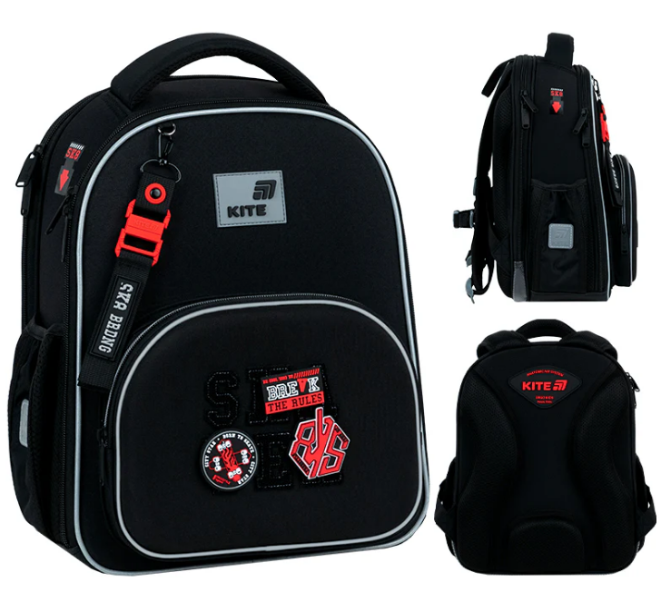 Рюкзак каркасний "Kite" Education Break the Rules 2від.,3карм. №K26-556M-5(4) — купити | Канцелярський Сад