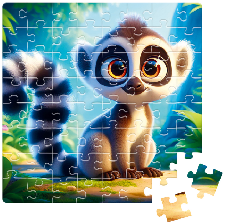 Пазли De.tail 64ел. Лемур в джунглях №DT1234-14(54) — фото 4