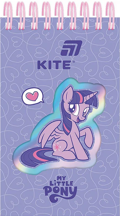 Блокнот пруж. А6 80арк. лін. карт. обкл. вирубка "My Little Pony" №LP26-279/Kite/ — купити | Канцелярський Сад