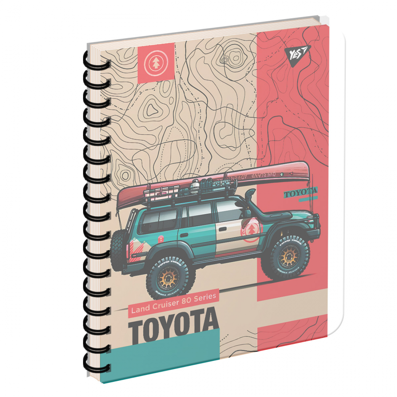 Блокнот пруж. В5 144арк. Off road vehicle №681957/Yes/(3)(30) — купити | Канцелярський Сад