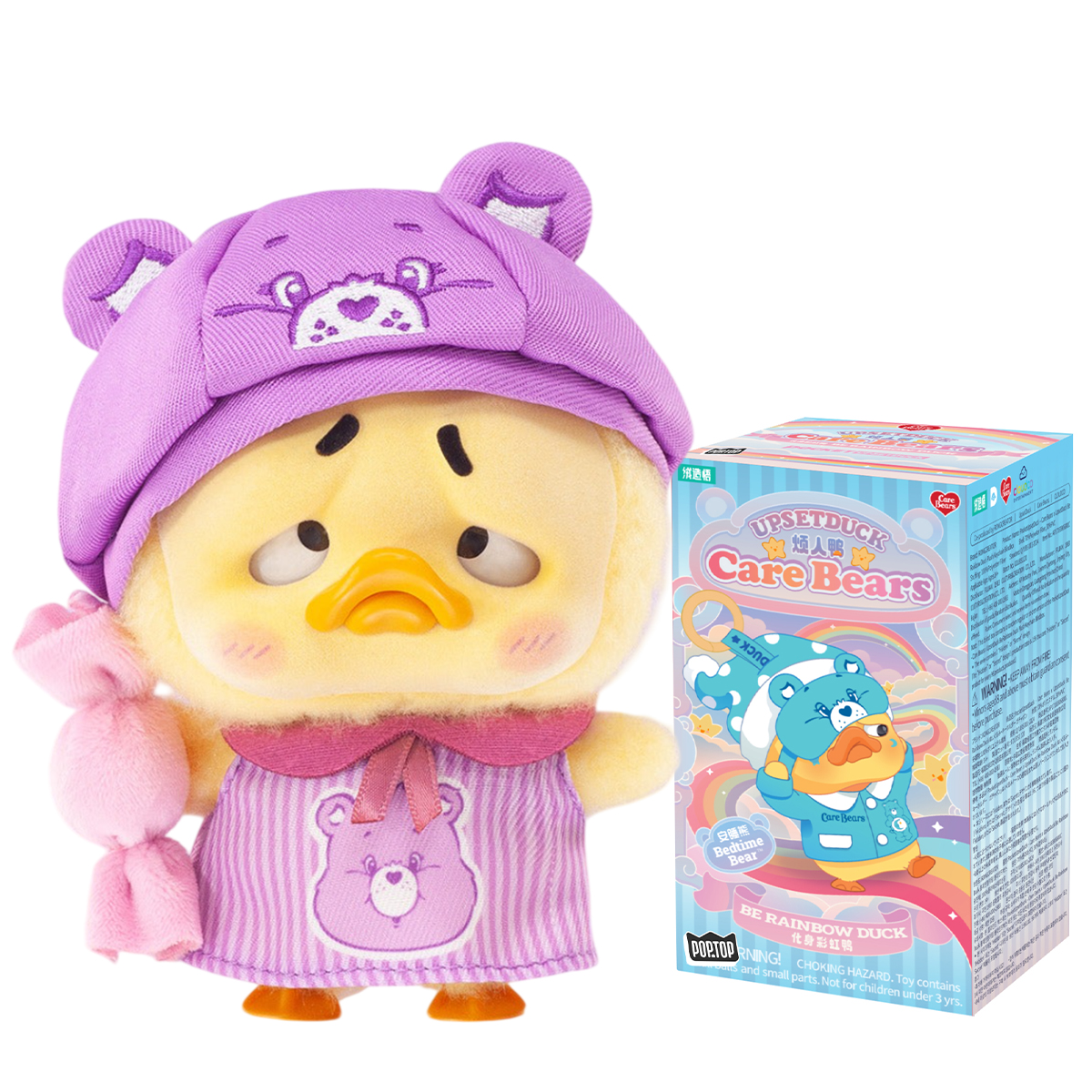 Колекційна м'яка ігр. "POP TOP 1983toys серії Upset Duck x Care Bears" - БУДЬ ВЕСЕЛКОЮ — купити | Канцелярський Сад