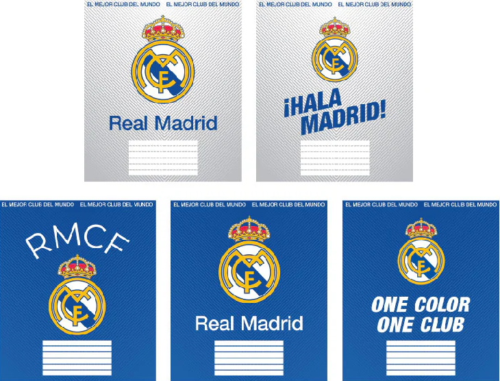 Зошит 12арк. лін. "Kite" софт тач + УФ лак Real Madrid №RL26-234(25)(600) — купити | Канцелярський Сад